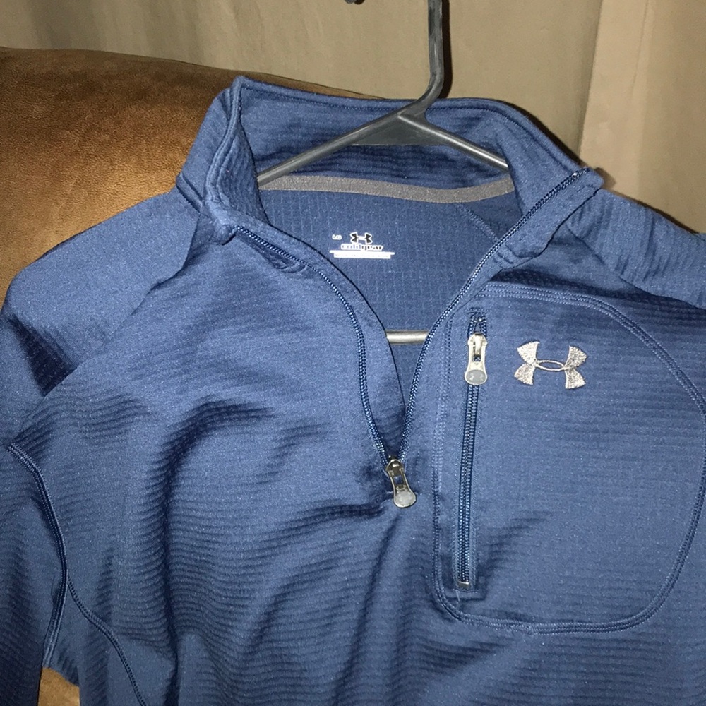 Under Armour Coldgear pullover LS, Blue